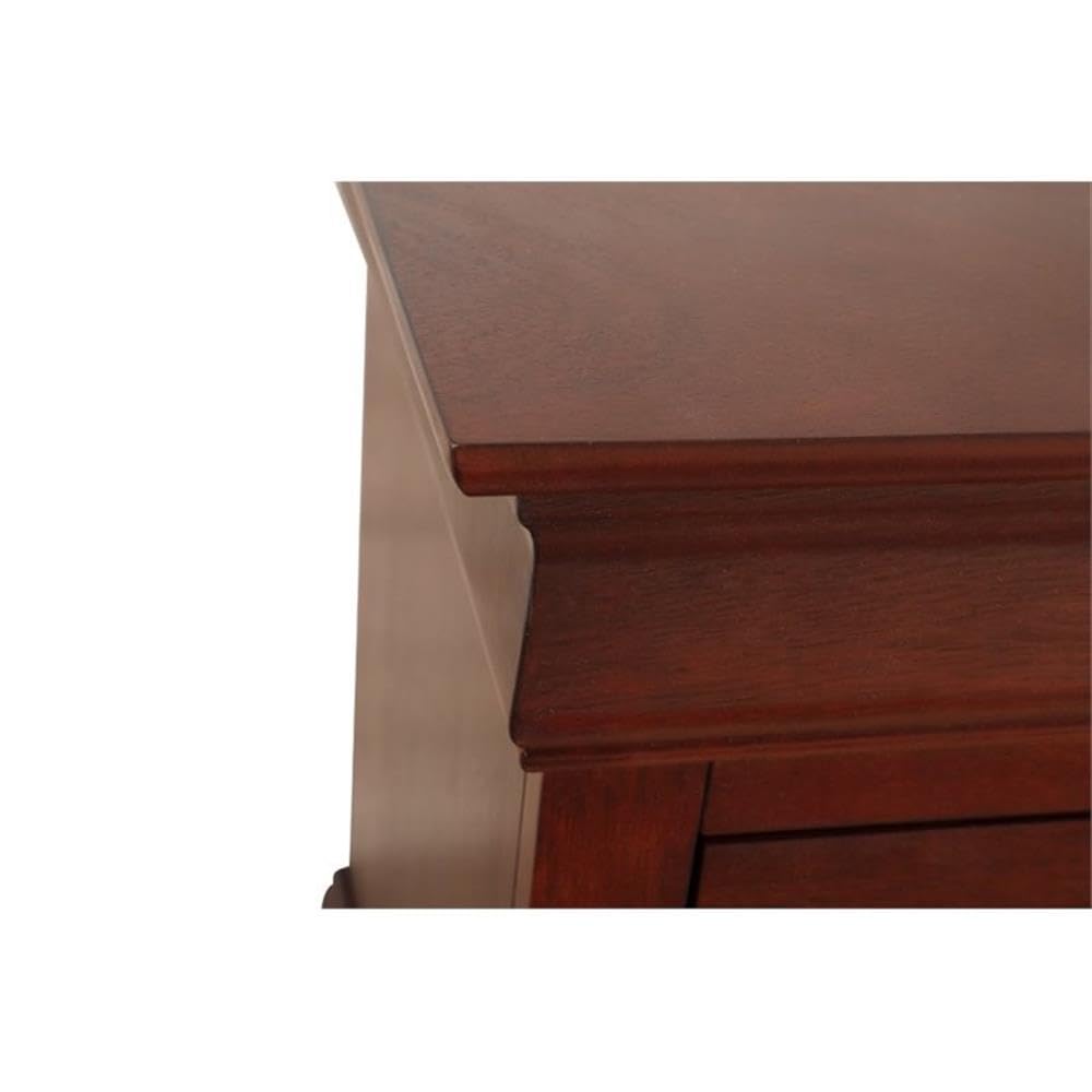 2 Drawer Wood Nightstand O557586