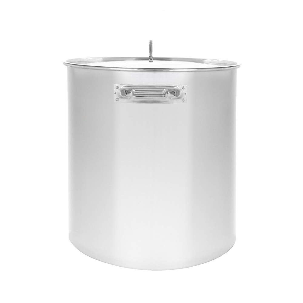60QT Polished Stainless Steel Stock Pot with Lid A4734