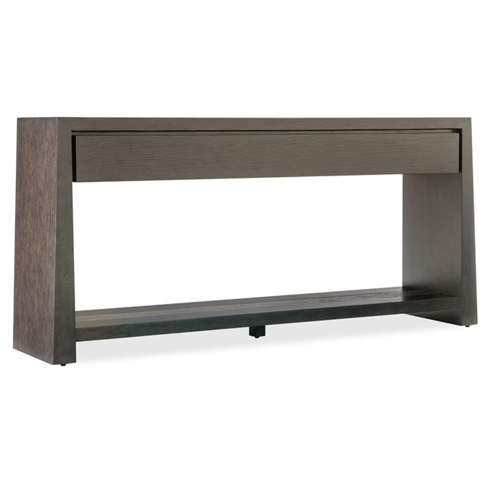 Modern Wood Console Table with 2 Drawers and Fixed Shelf Q6051