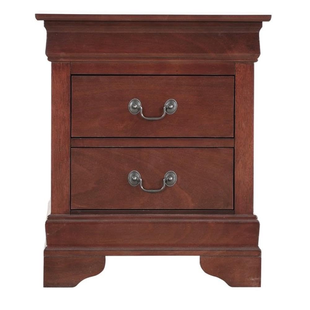 2 Drawer Wood Nightstand O557586