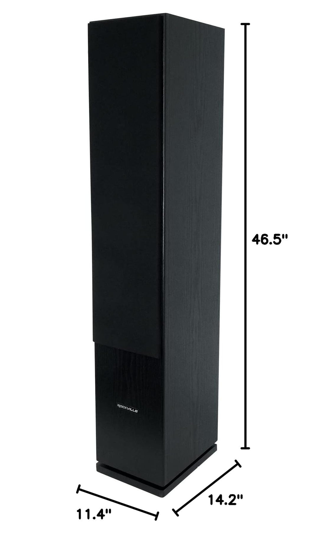 Black Home Audio Tower Speakers 2-Pack C9759