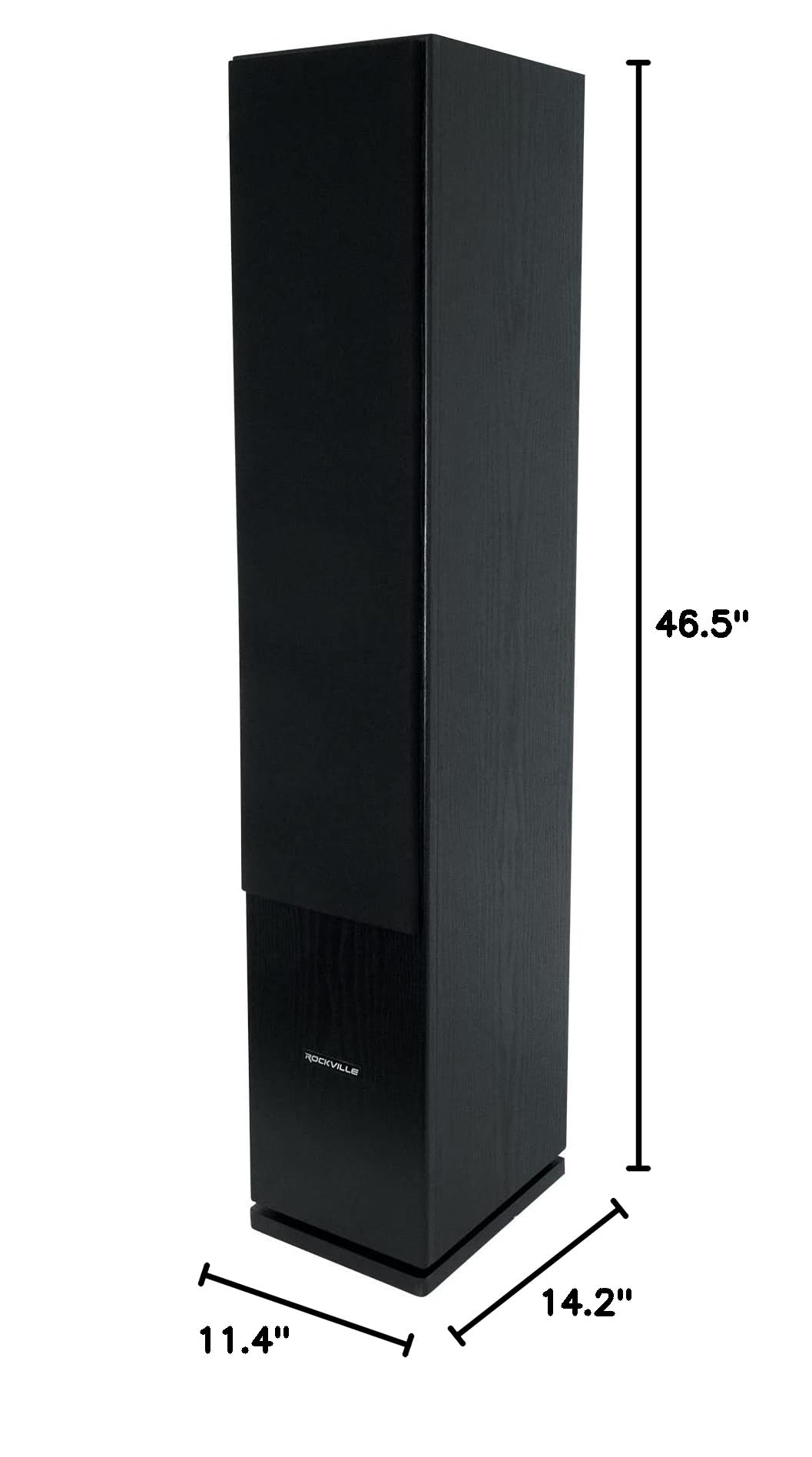 Black Home Audio Tower Speakers 2-Pack C9759