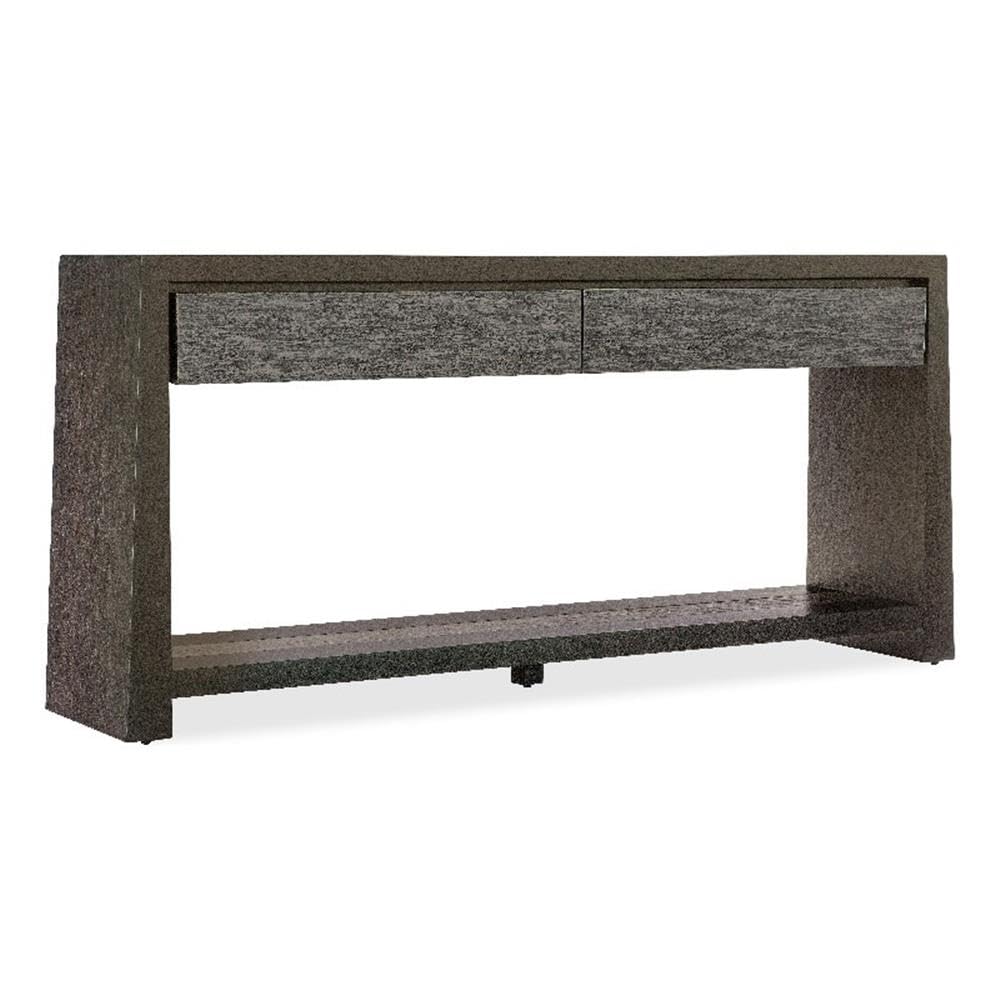 Modern Wood Console Table with 2 Drawers and Fixed Shelf Q6051