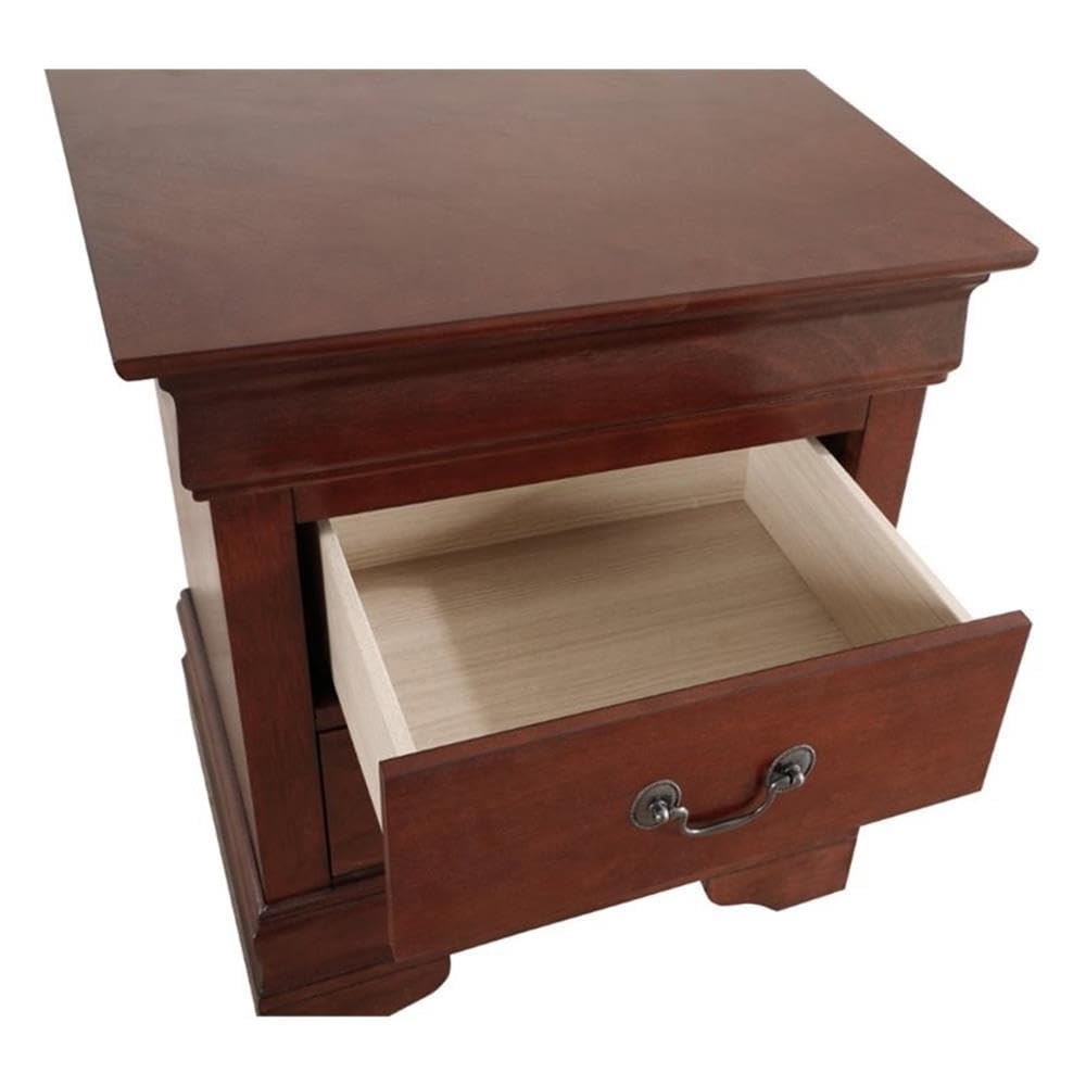2 Drawer Wood Nightstand O557586