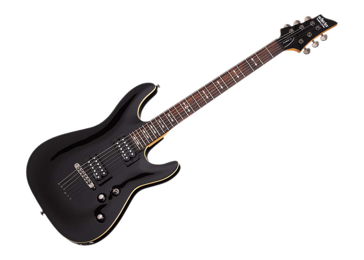 Black 6-String Electric Guitar W3581