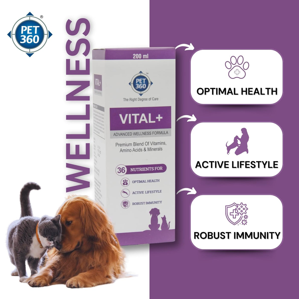 Multivitamin Syrup Nutritional Supplement for Dogs & Cats 200 ml D5526