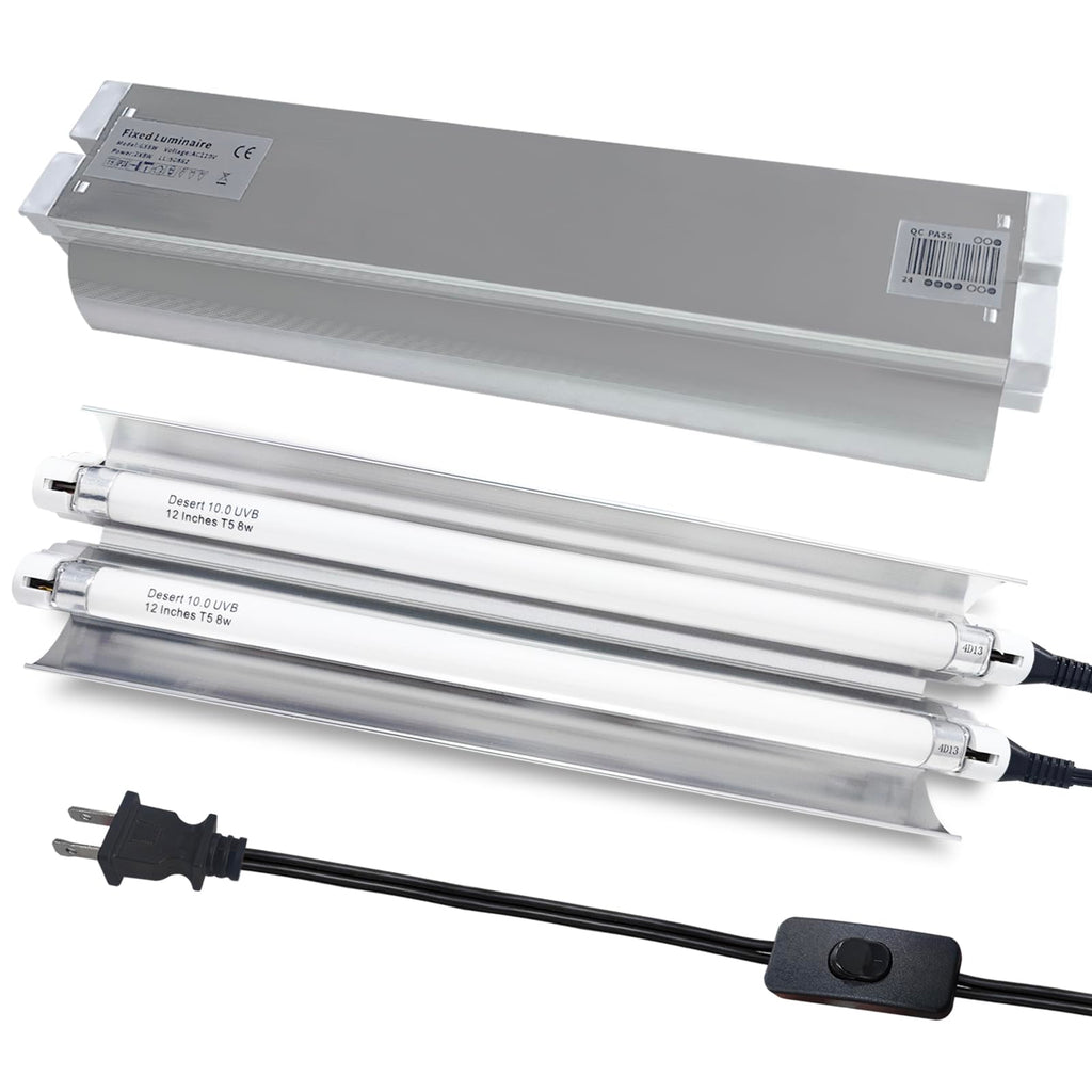 16 Watts 12 Inches T5 10.0 UVB Reptile Light Fixture K671