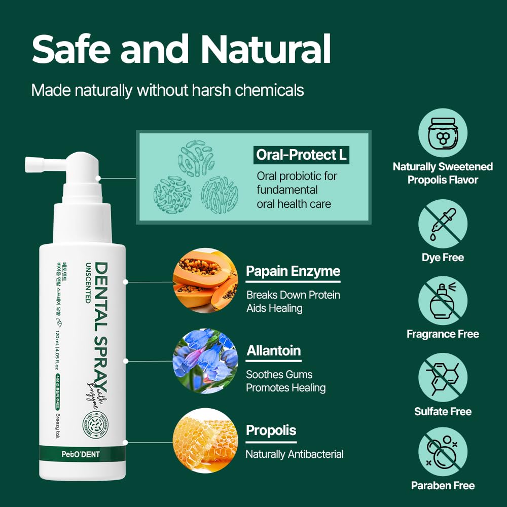 Enzymatic Dental Spray for Dogs and Cats 4.05 fl.oz P545