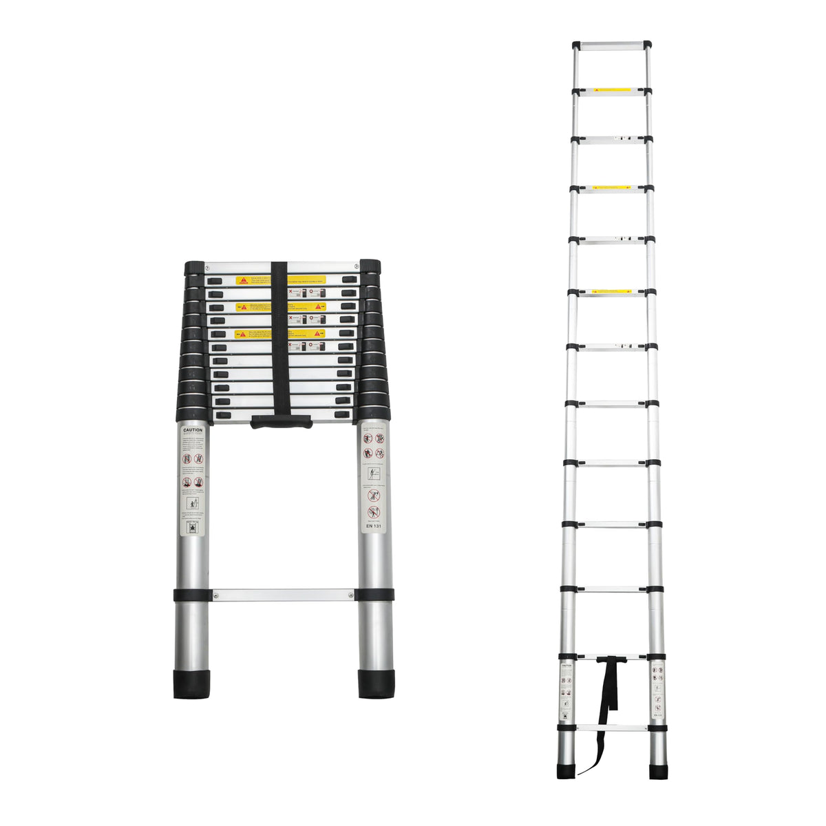 16.5FT Aluminum Telescoping Ladder, 300LB Capacity T489031