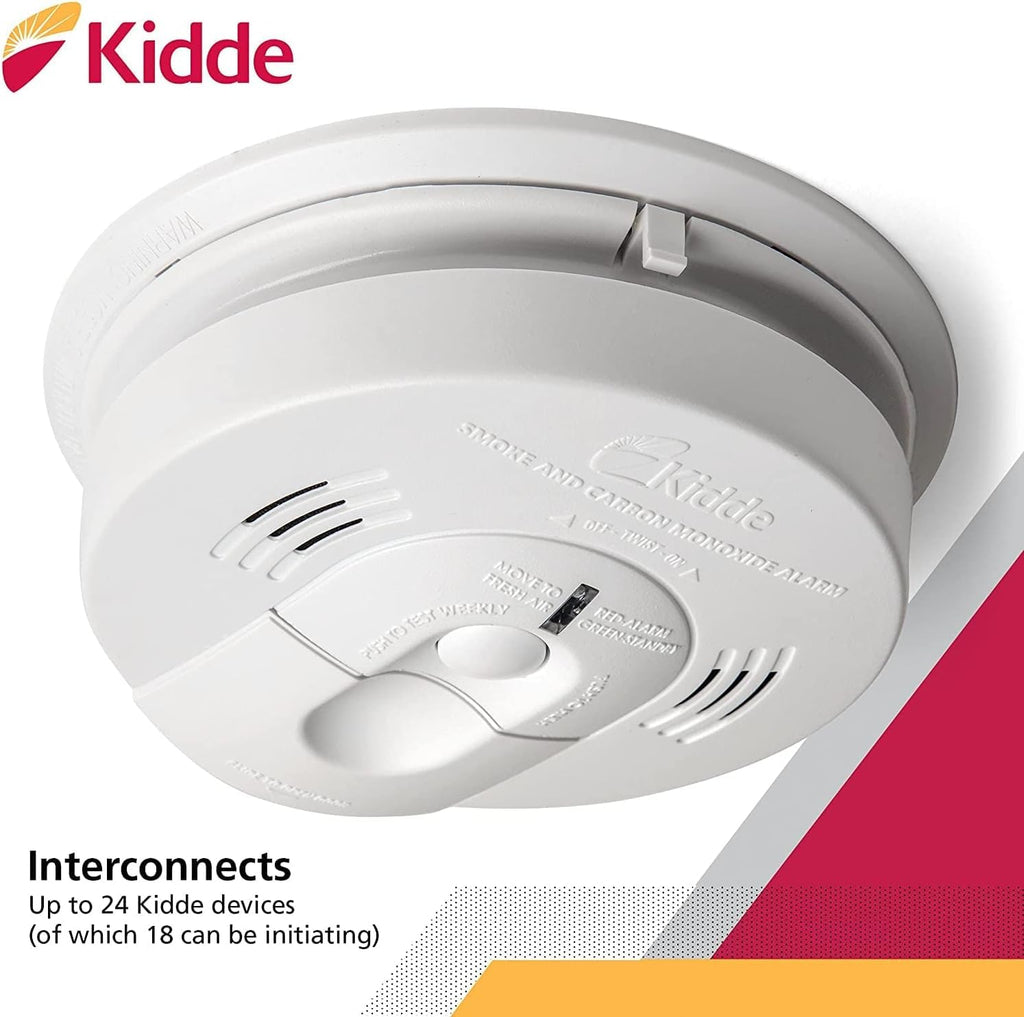 Hardwired Smoke & Carbon Monoxide Detector with Battery Backup, Pack of 2 Z3275