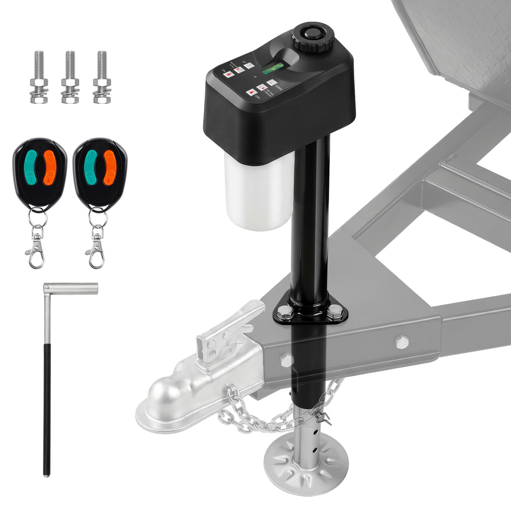 Electric Trailer Jack with 2 Remote Control, IP65 Waterproof G50007