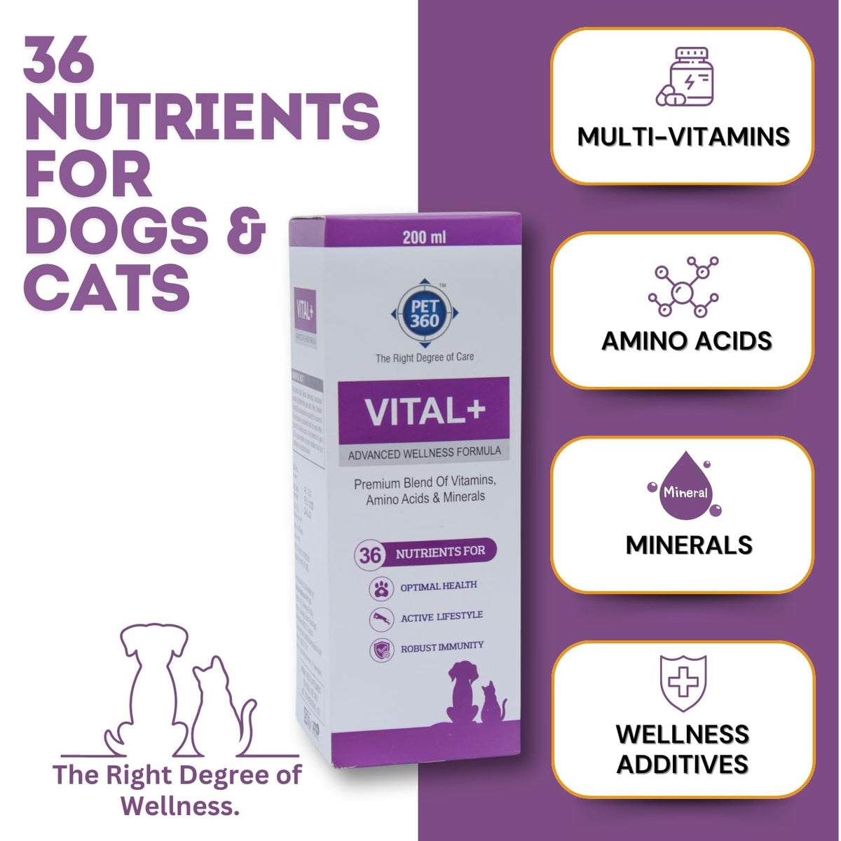 Multivitamin Syrup Nutritional Supplement for Dogs & Cats 200 ml D5526