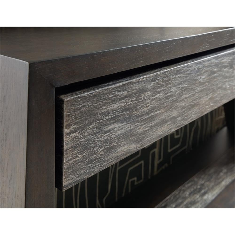 Modern Wood Console Table with 2 Drawers and Fixed Shelf Q6051