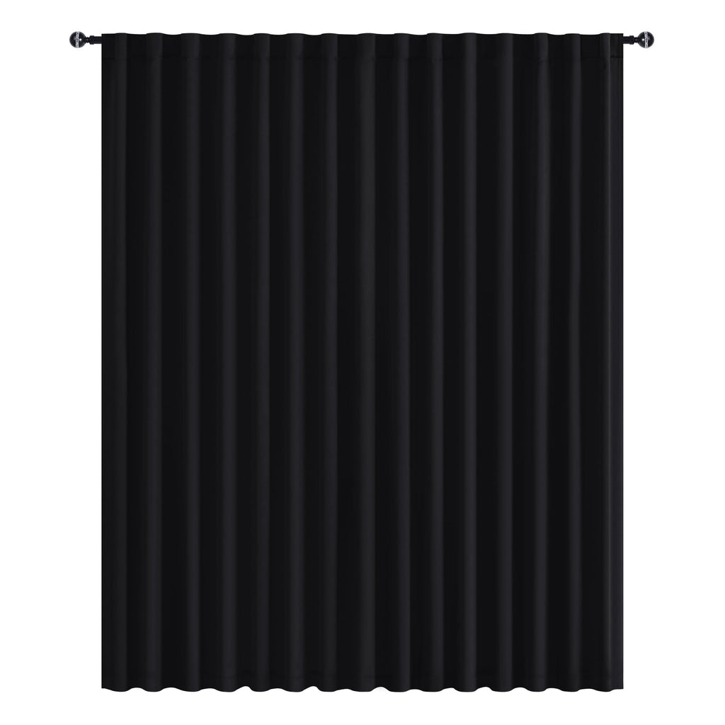 Blackout Room Divider Curtain 120 x 96 Inches Black S266303