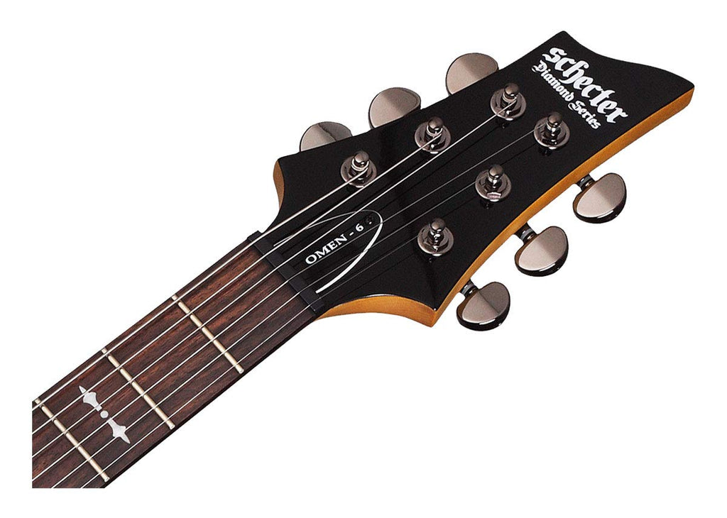 Black 6-String Electric Guitar W3581