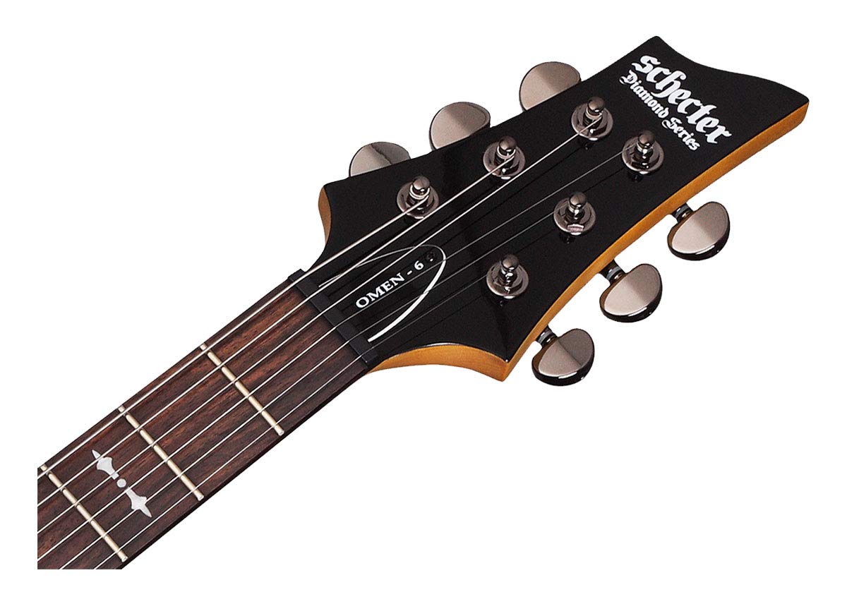 Black 6-String Electric Guitar W3581