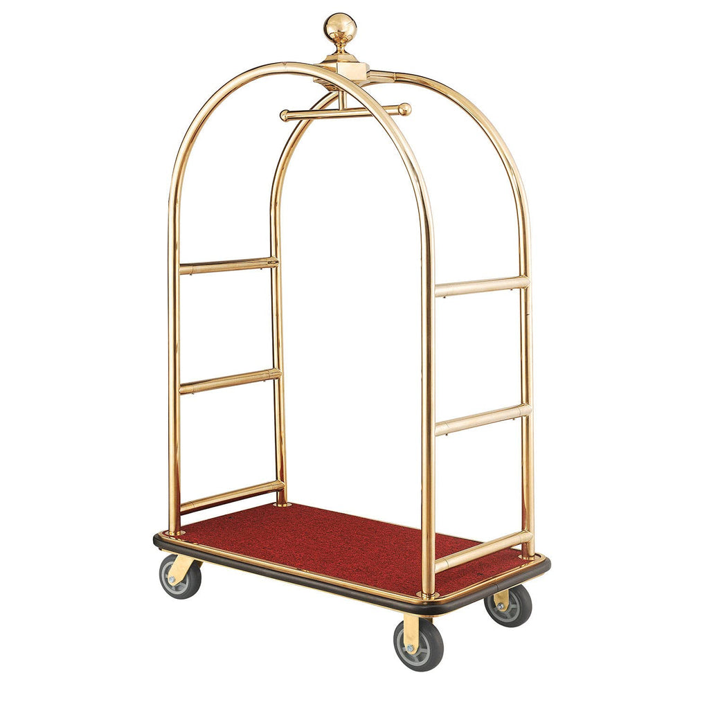 Gold Stainless Steel Bellman Cart F8545