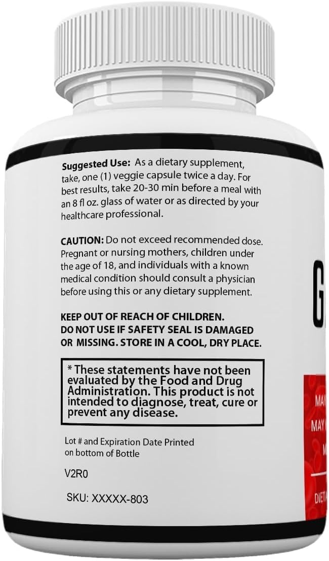 Glycogen Support Capsules Dietary Supplement, 60 Count V18495