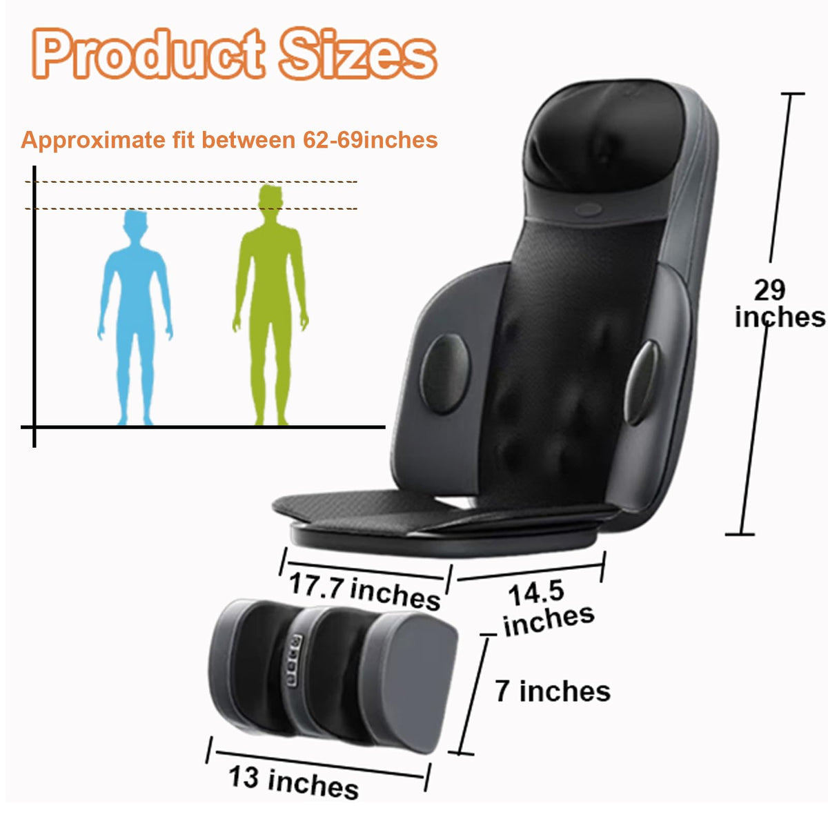 Shiatsu Back Massager with Heat C91076