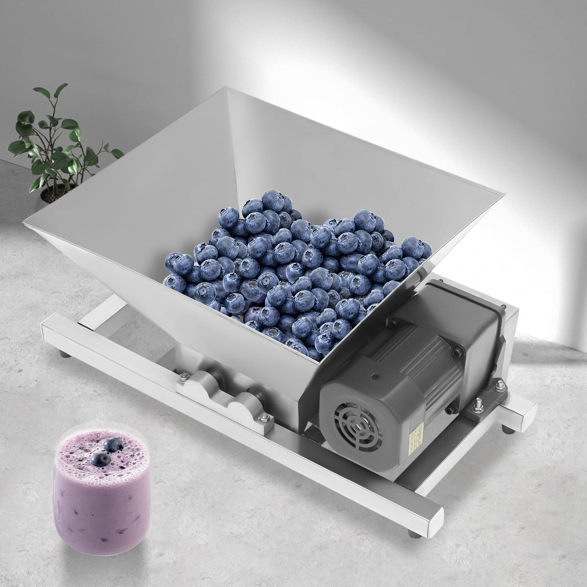 60W 4L Stainless Steel Electric Fruit Crusher T238