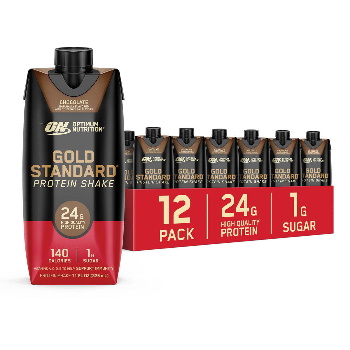 Vanilla Protein Shake, 30g Protein, Vitamins A, C, D, E, Zinc X313