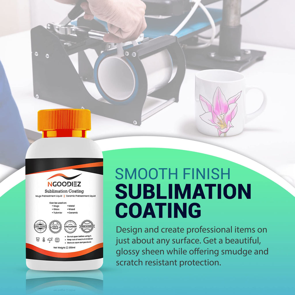 1000ml Quick Dry Washable Sublimation Spray + 250ml High Gloss Waterproof Coating U988942