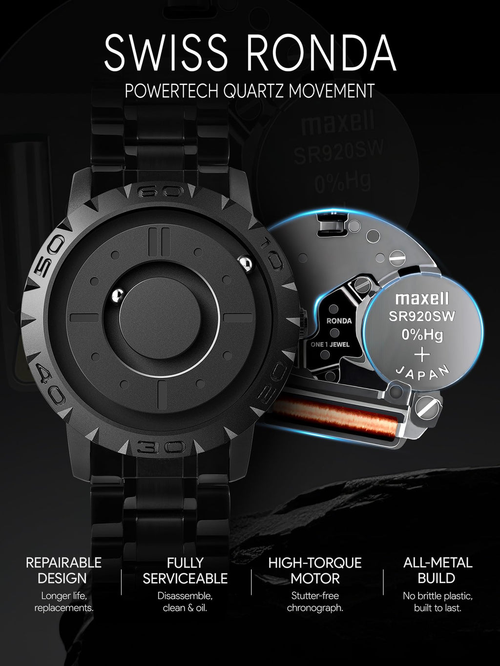 Magnetic Watch 40mm 20mm Strap M164