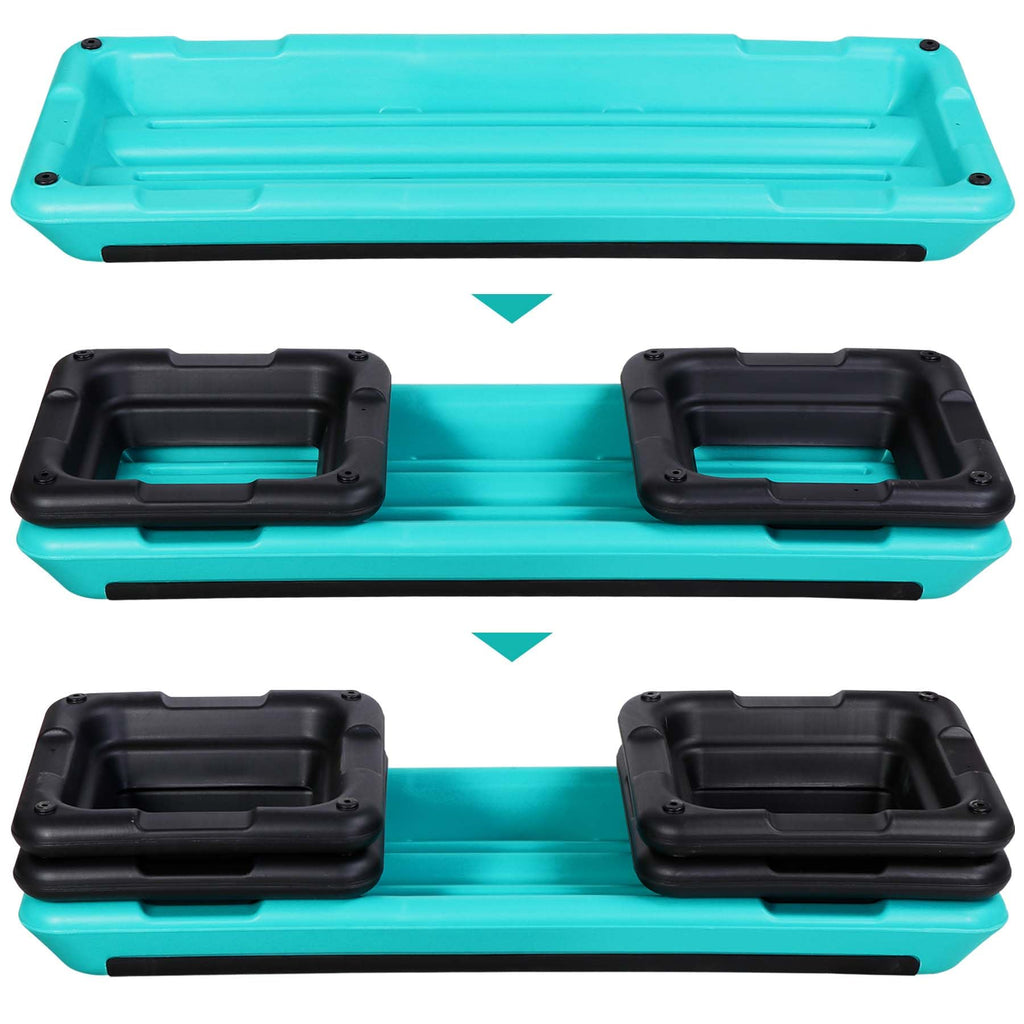 43" Adjustable Aerobic Stepper Bench with Risers T482