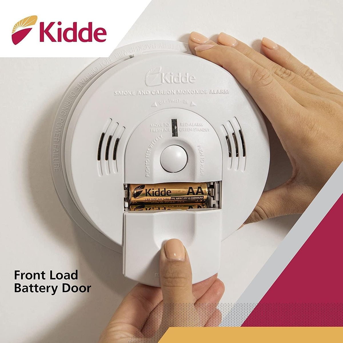 Hardwired Smoke & Carbon Monoxide Detector with Battery Backup, Pack of 2 Z3275