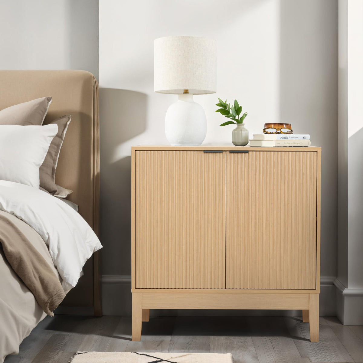2-Door Storage Cabinet with Adjustable Shelves L112