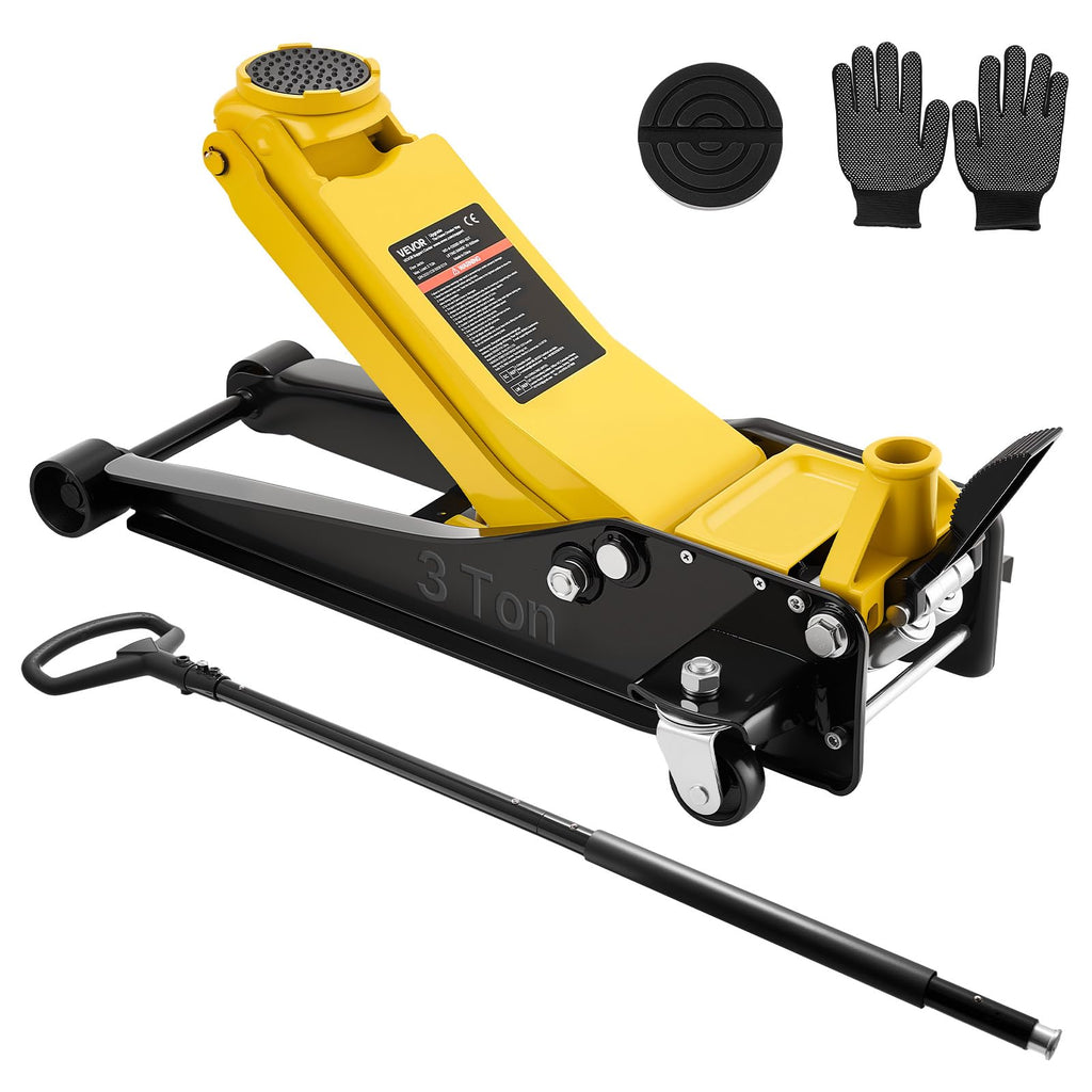 3 Ton Steel Hydraulic Floor Jack with SUV Adapter C5769