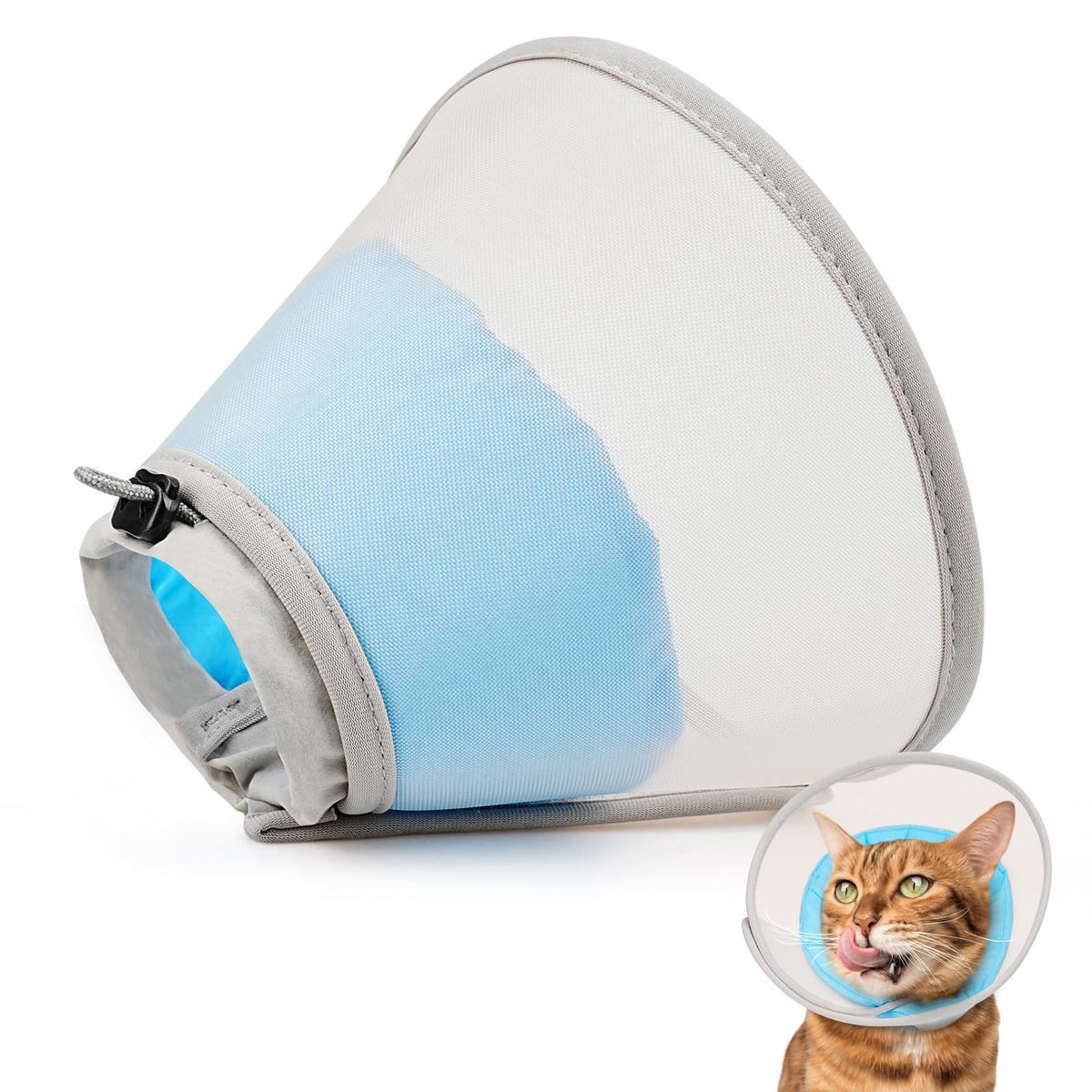 Soft Waterproof Mesh Cat Recovery Cone Collar A606823