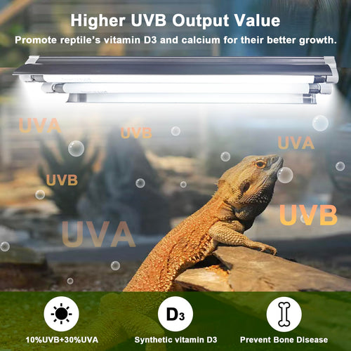 16 Watts 12 Inches T5 10.0 UVB Reptile Light Fixture K671