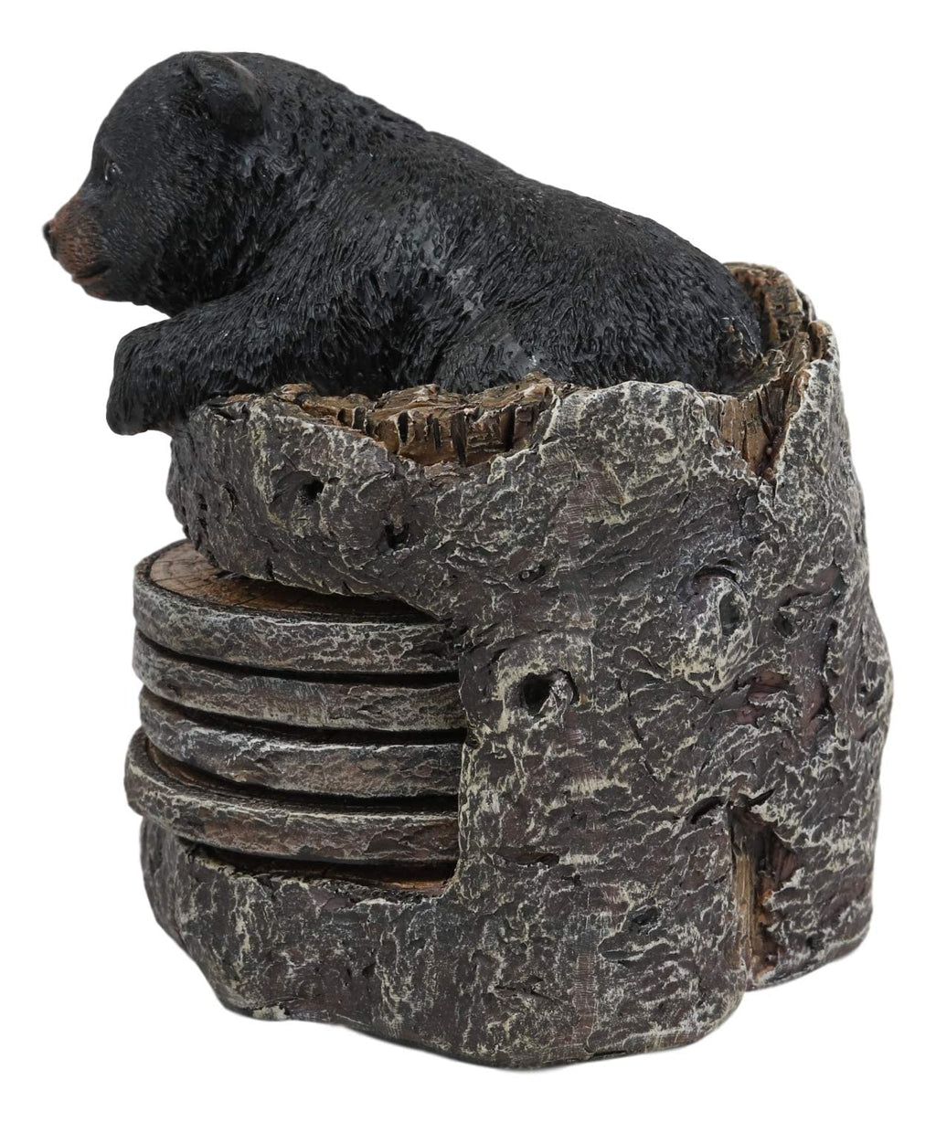 Black Bear Coaster Set with 4 Coasters R960