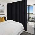 Blackout Room Divider Curtain 120 x 96 Inches Black S266303