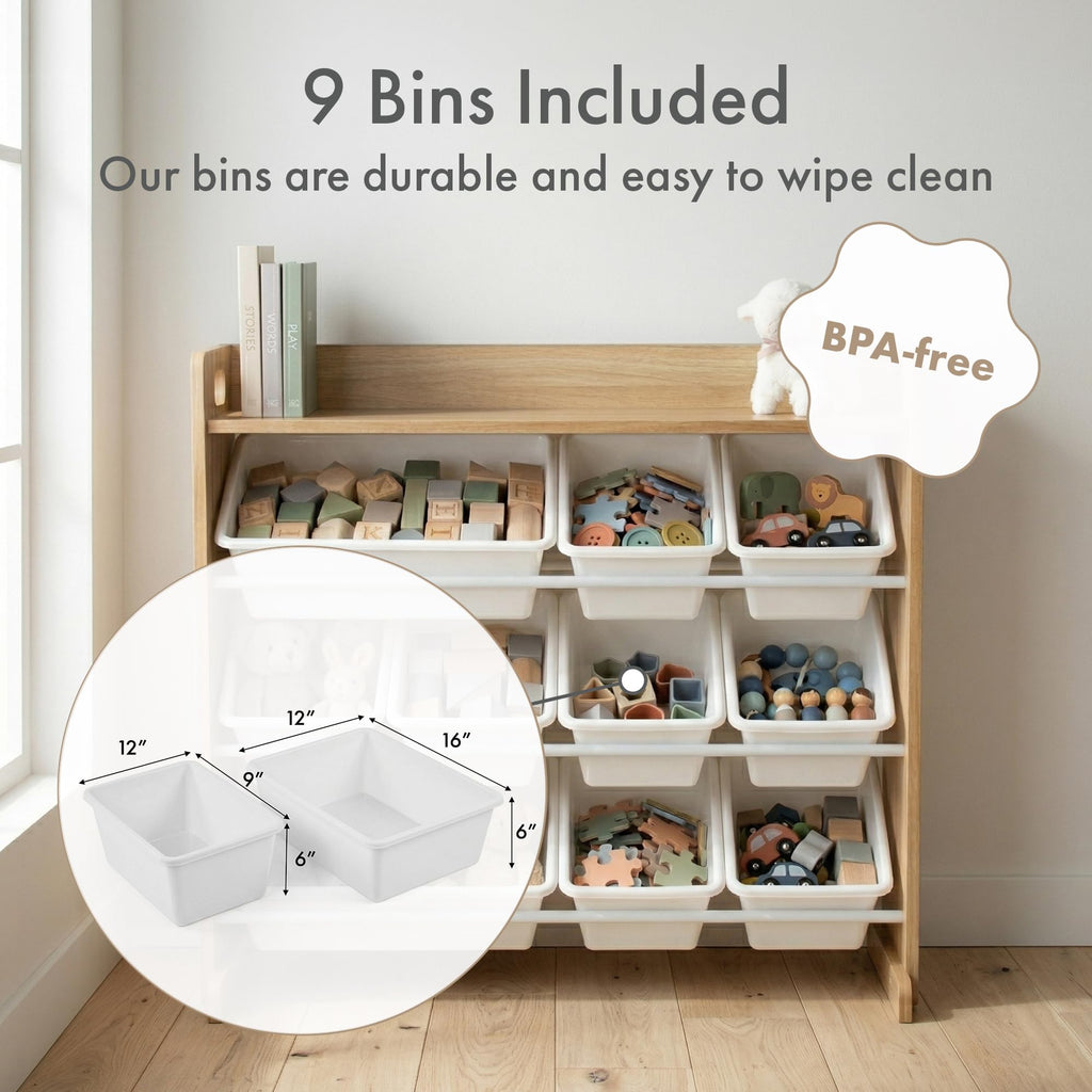 Kids Toy Organizer with 9 Bins U4520