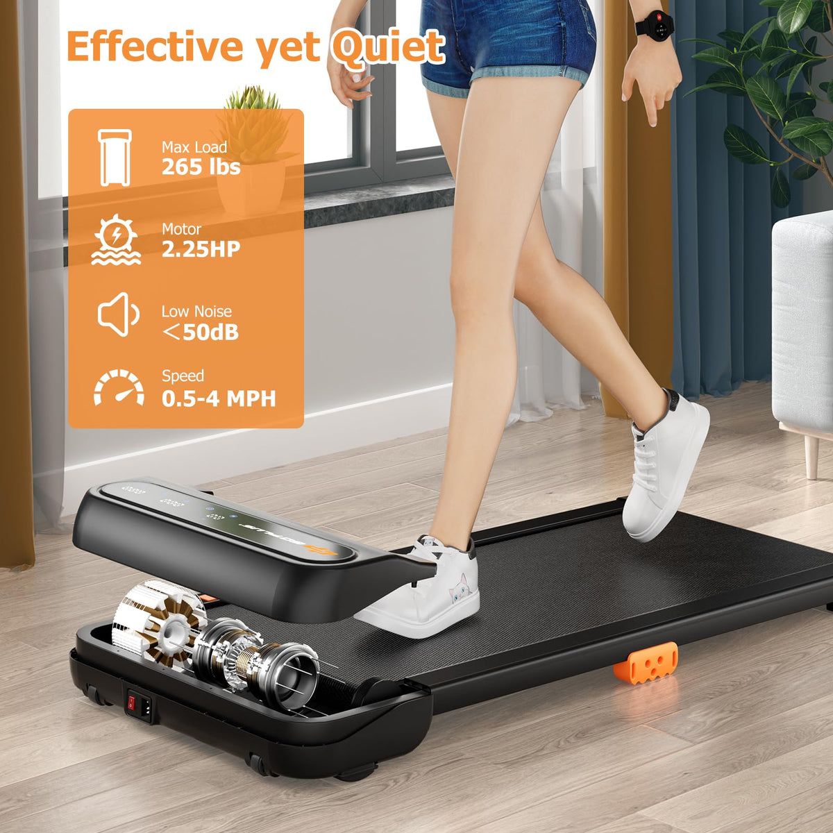Under Desk Treadmill with 265 lbs Capacity J6140