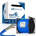 Blue Cat6 Shielded Plenum Ethernet Cable 1000FT C443