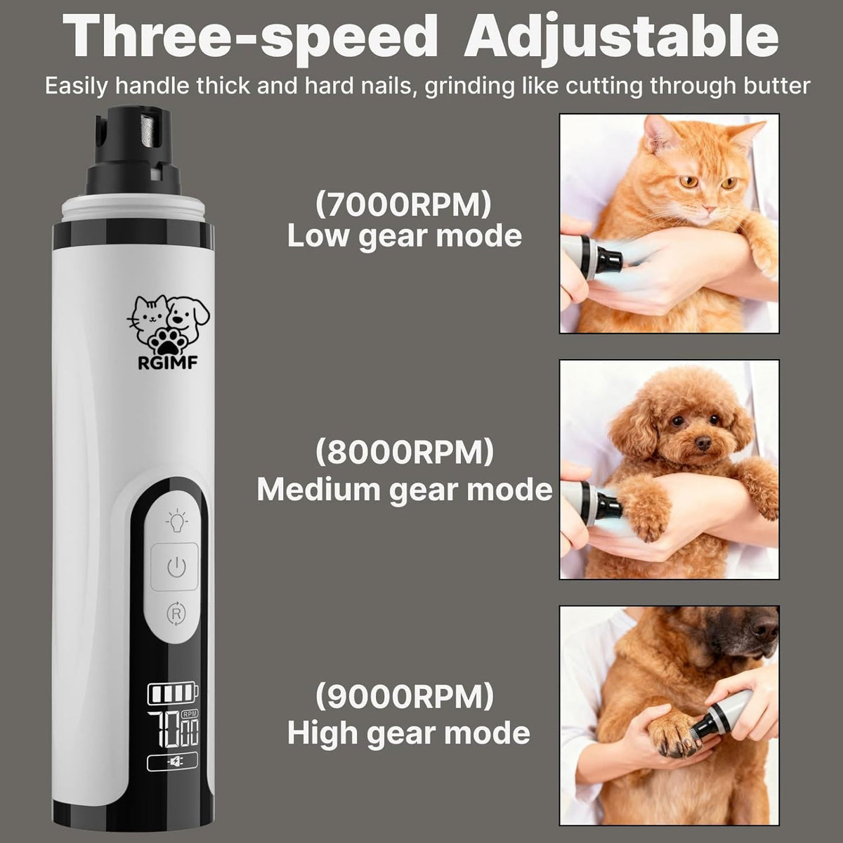 Dog Nail Scratch Board with Hand Strap + Dog Nail Grinder Z76802