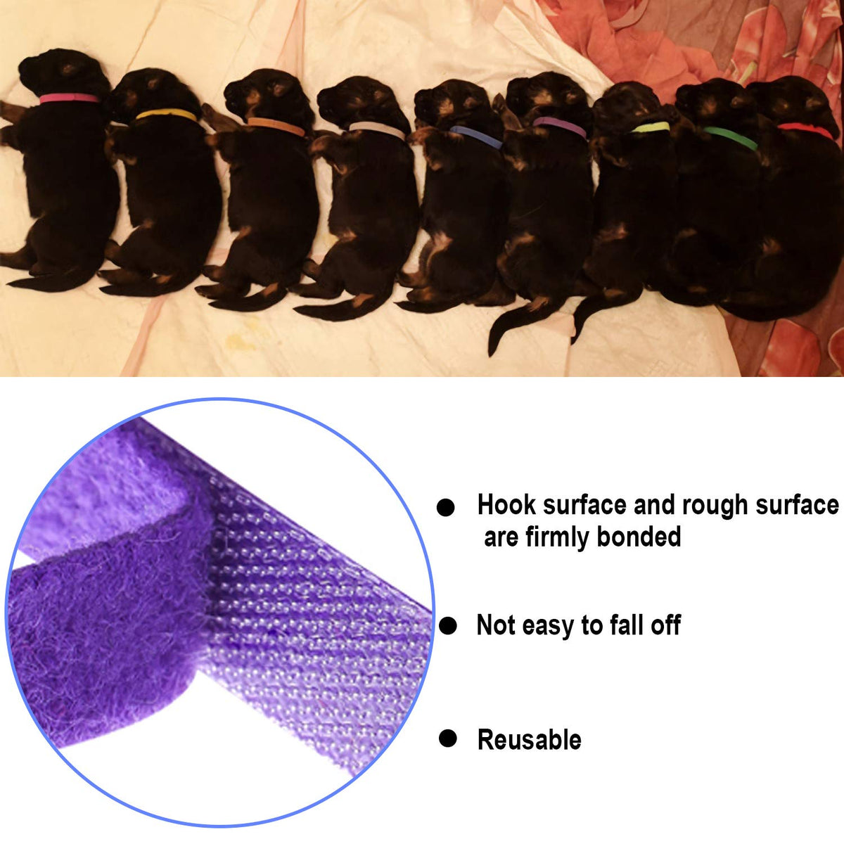 15 Pcs Soft Newborn Pet ID Bands E1957