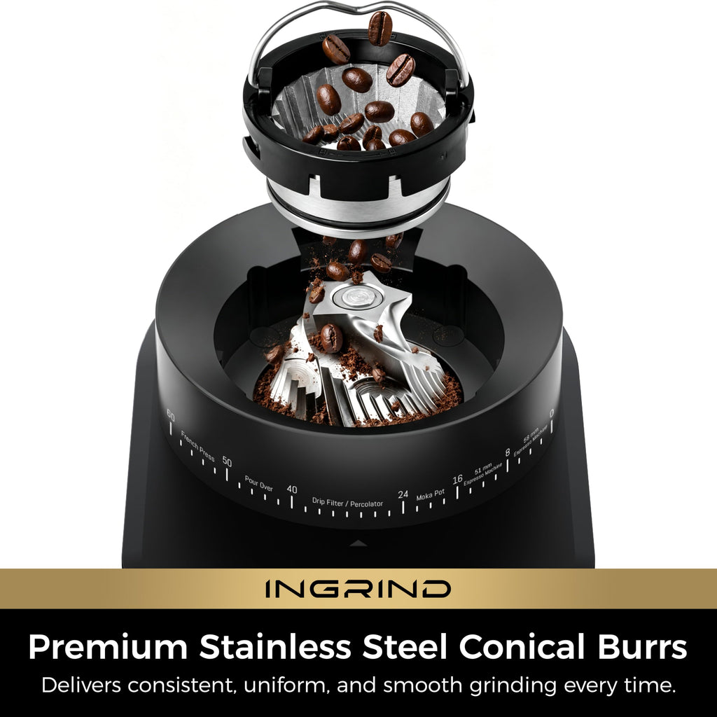 Espresso Machine with Conical Burr Coffee Grinder J82767