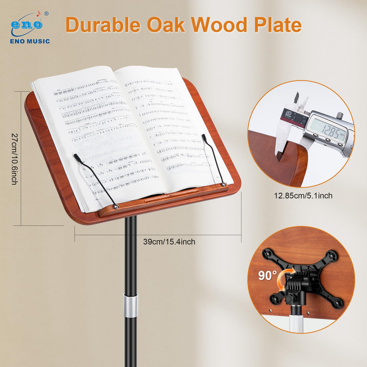 Height Adjustable Solid Wooden Music Stand Z2588