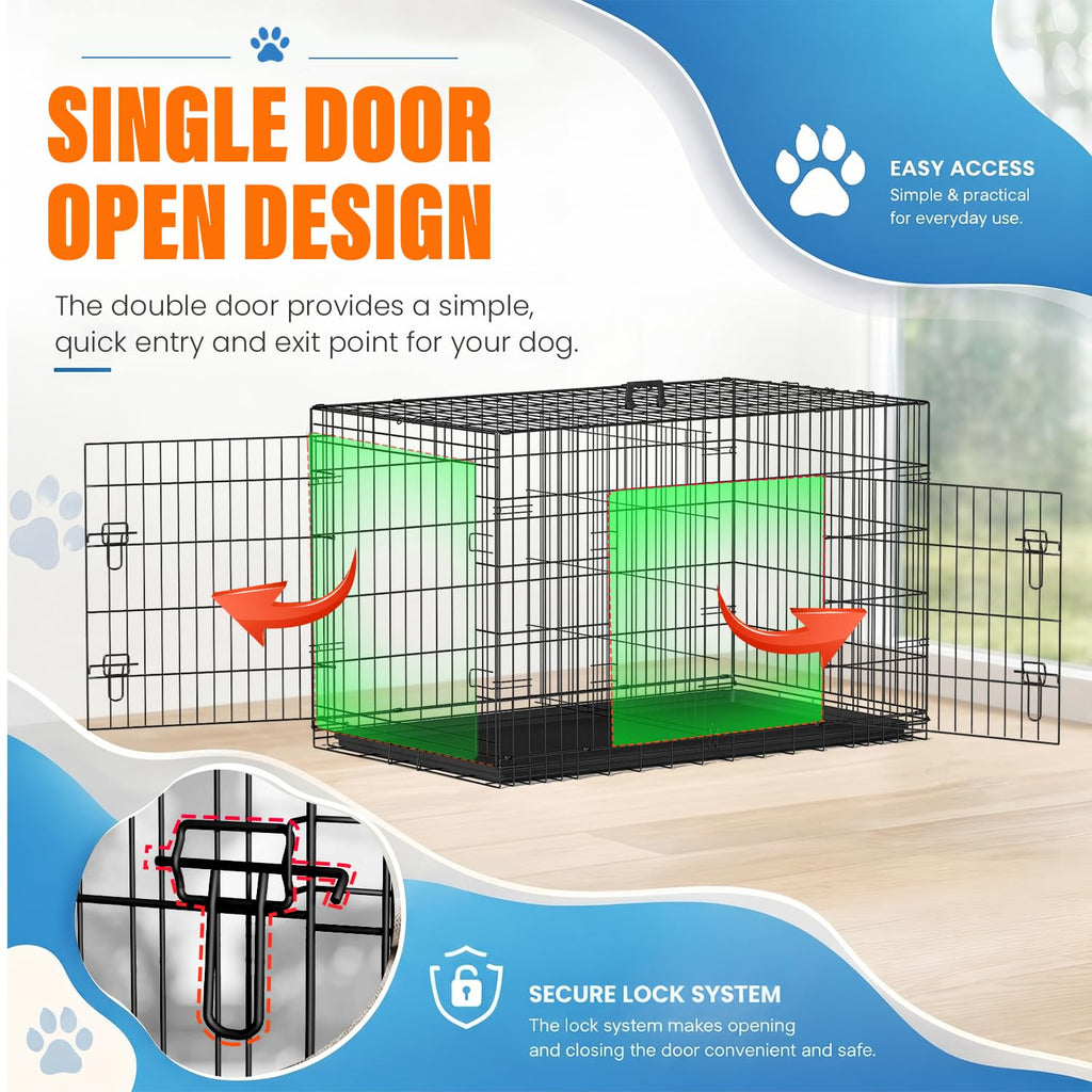 48 Inch Folding Metal Dog Crate A954267