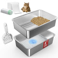 L Stainless Steel Sifting Litter Box M4931