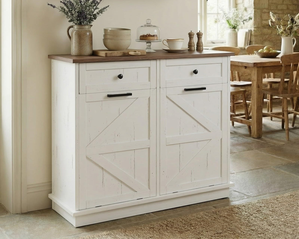 Double 10-Gal Tilt Out Trash Cabinet J3034