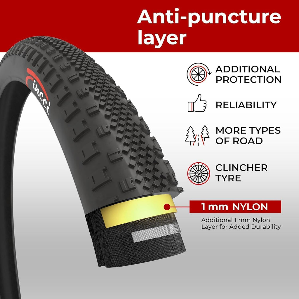 700x38c Gravel Bike Tires & Tube Foldable X984
