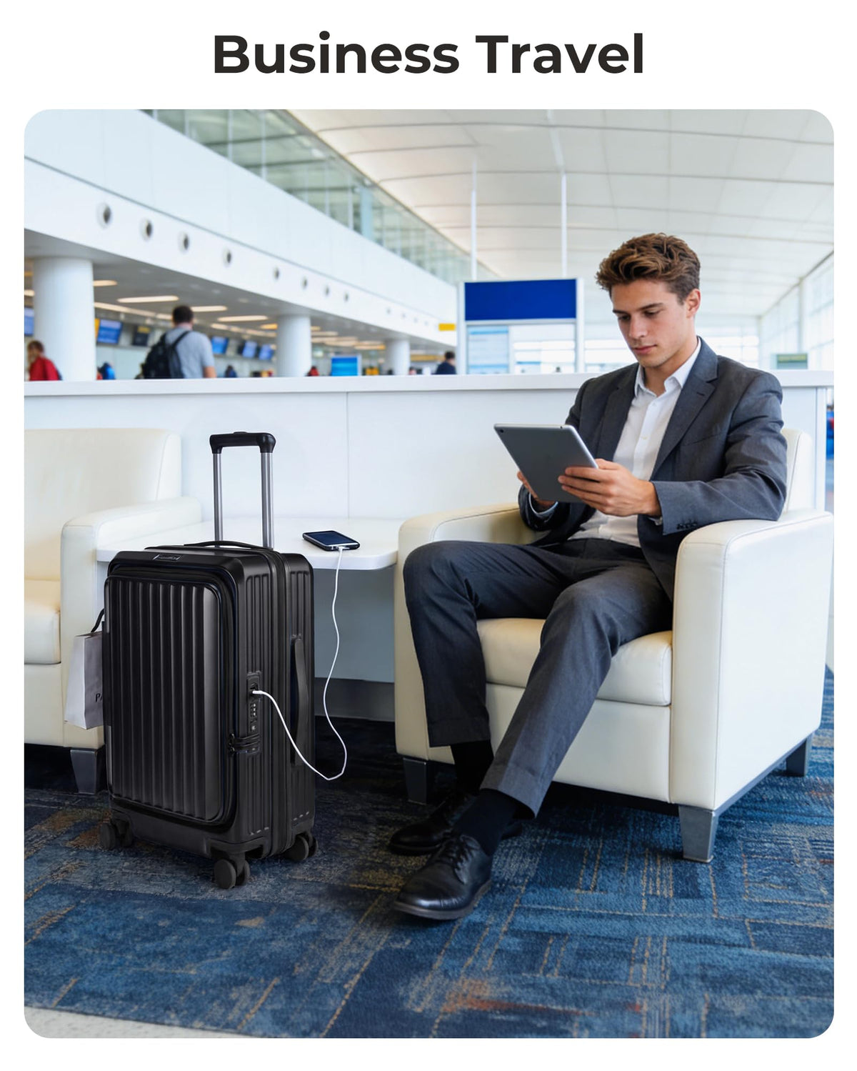 20" Expandable Carry-On Black A395