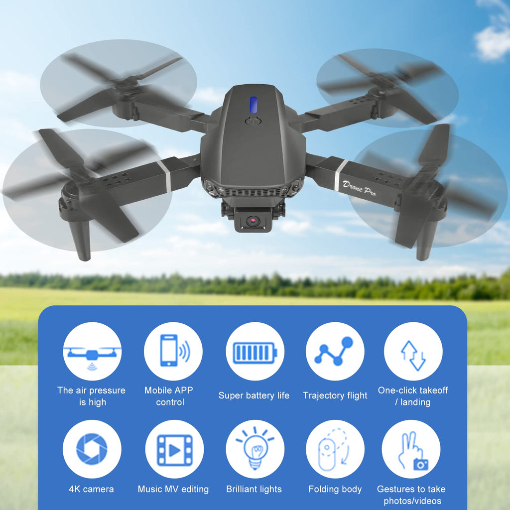 Foldable RC Quadcopter with 4K Dual Cameras Z177213