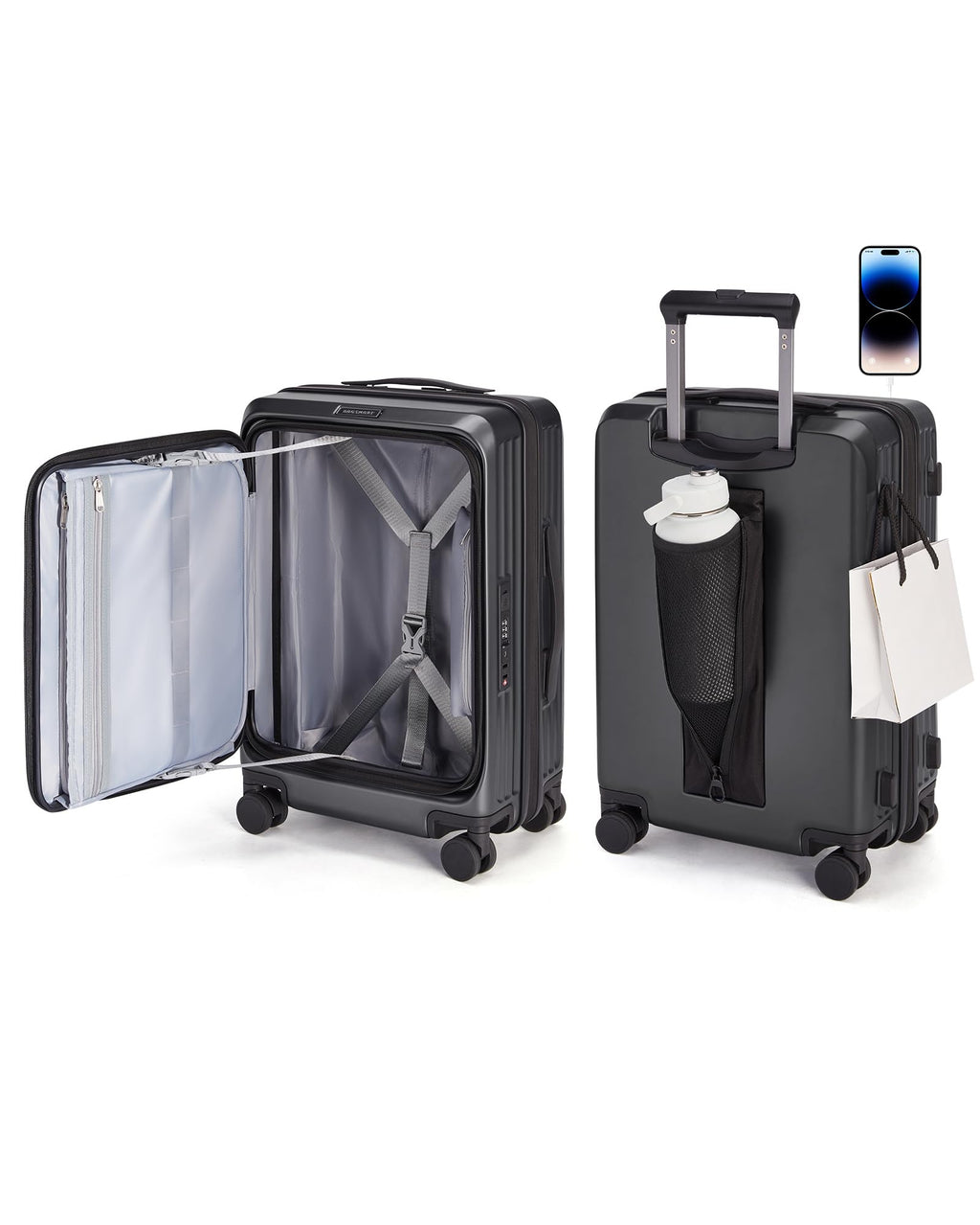 20" Expandable Carry-On Black A395