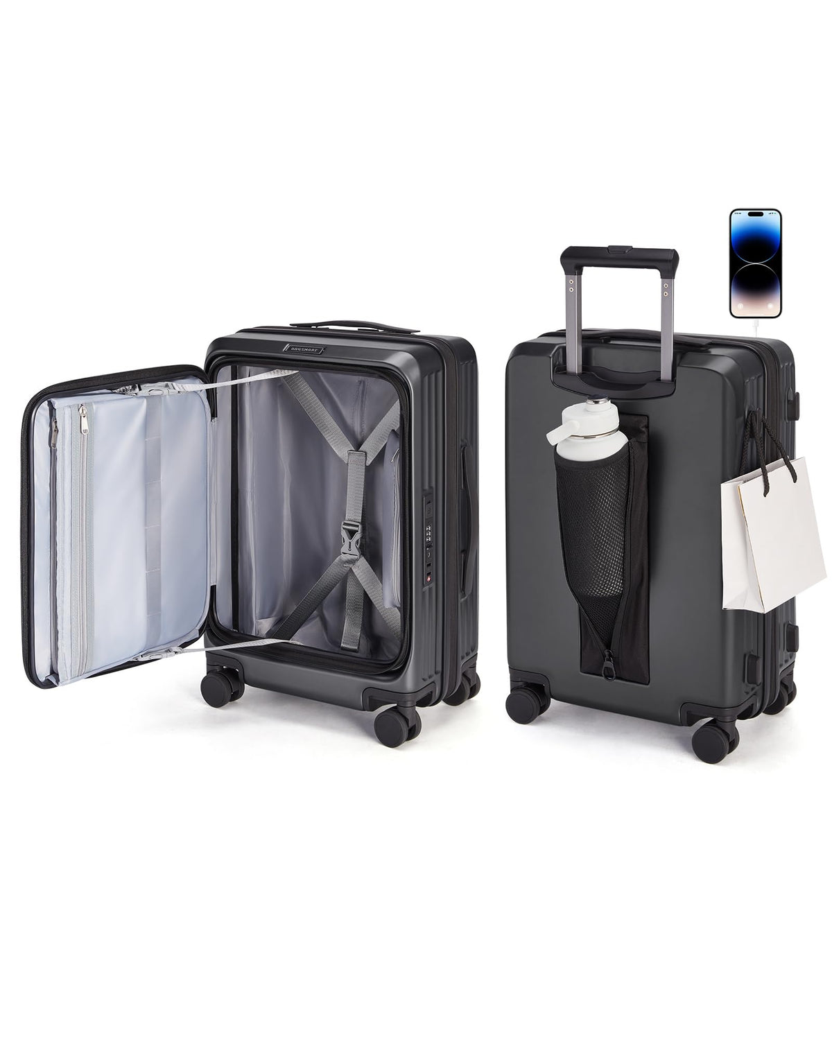 20" Expandable Carry-On Black A395